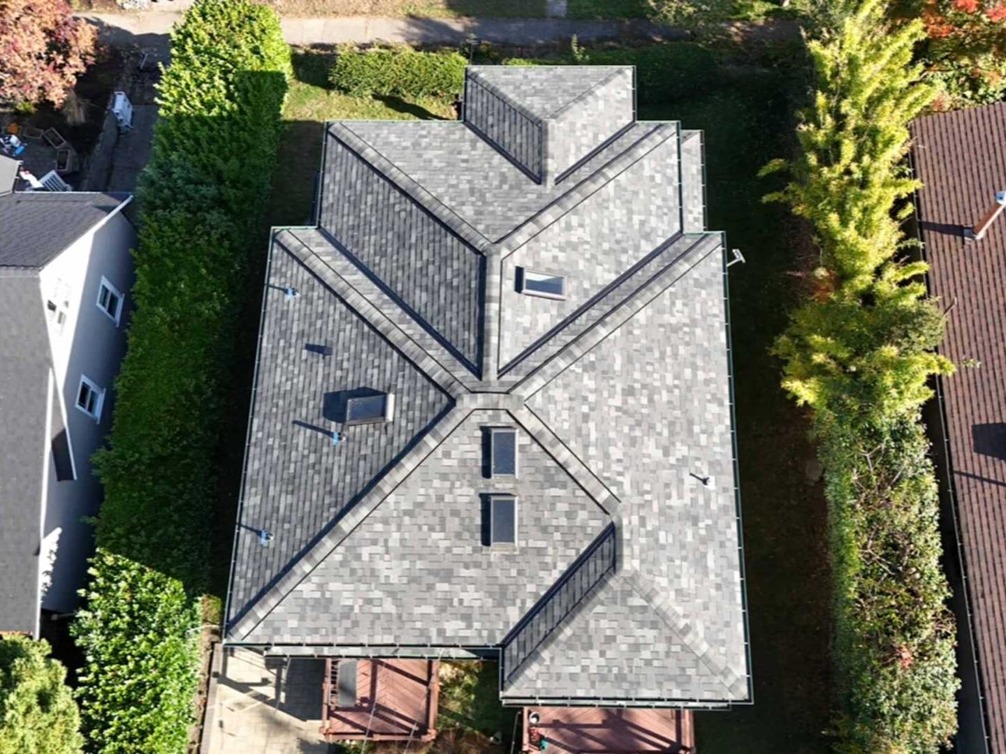 Composition shingle roof