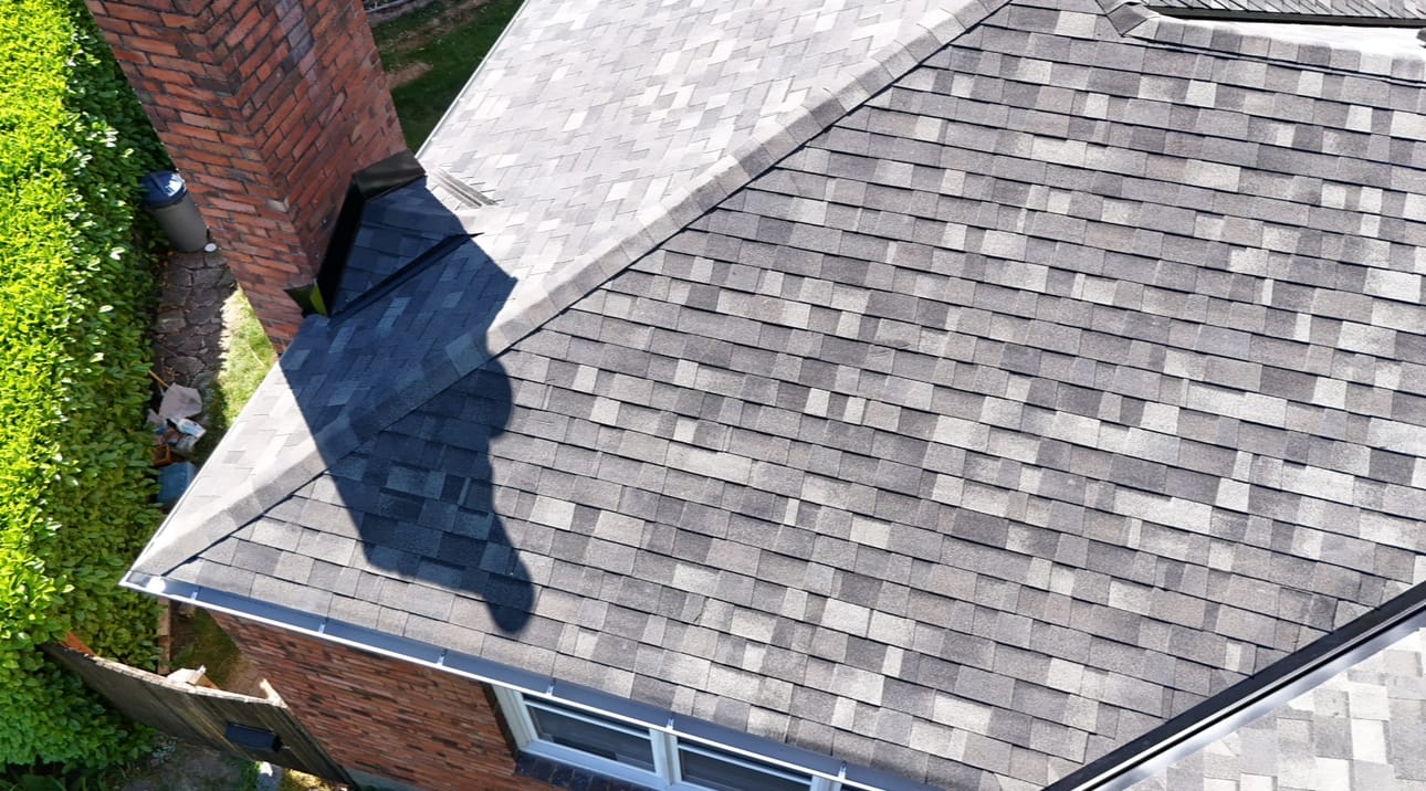 Professional flashing around roof penetration